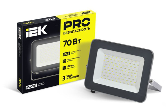 IEK Прожектор СДО 07-70 светодиодный серый IP65 IEK, LPDO701-70-K03
