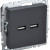 BRITE Розетка USB A+A 5В 3,1А РЮ10-1-БрГ графит IEK, BR-U21-D31-K53