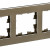 BRITE Рамка 3-местная РУ-3-1-Бр металл латунь RE IEK, BR-M32-M-01-K49