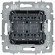 IEK BRITE Выключатель 2-клавишный перекрестный 10А ВС10-2-3-БрЧ черный IEK, BR-V23-0-10-K02
