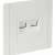 FORTE&amp;PIANO Розетка двойная RJ11+RJ45 кат.5E FP235 белый IEK, FP-KT20-O-1-K01