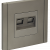 FORTE&amp;PIANO Розетка компьютерная двойная RJ45 кат.5E FP533 сталь IEK, FP-K20-1-K46