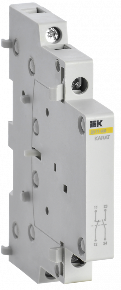 IEK Контакт дополнительный ДК11-КМ 1НО+1НЗ KARAT IEK, MKK00D-DK-11