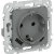 FLITE Розетка 1-местная с заземлением с защитными шторками 16А с USB A+C 20Вт безвинтовое крепление РСЮшс11-1-ФлМА мокрый асфальт IEK, FI-R14-16-1-U22-020-K80