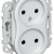 FLITE Розетка 2-местная без заземления без защитных шторок безвинтовое крепление 10А РС02-1-ФлЖ жемчуг IEK, FI-R20-10-1-K36
