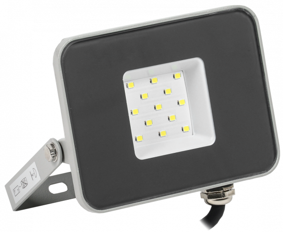 IEK Прожектор СДО 07-10 светодиодный серый IP65 IEK, LPDO701-10-K03