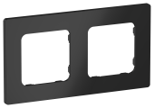 FLITE Рамка 2-местная РУ-2-К-ФлЧ черный IEK, FI-M22-32-20-K02