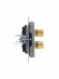 IEK BRITE Аудиорозетка 4-местная РА10-БрС сталь IEK, BR-S40-K46