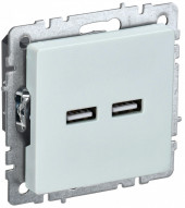 BRITE Розетка USB A+A 5В 3,1А РЮ10-1-БрЖ жемчуг IEK, BR-U21-D31-K36 BRITE Розетка USB A+A 5В 3,1А РЮ10-1-БрЖ жемчуг IEK, BR-U21-D31-K36