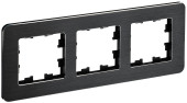 BRITE Рамка 3-местная РУ-3-1-Бр металл черный RE AL IEK, BR-M32-M-21-K02 BRITE Рамка 3-местная РУ-3-1-Бр металл черный RE AL IEK, BR-M32-M-21-K02