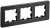 IEK BRITE Рамка 3-местная РУ-3-1-Бр металл черный RE AL IEK, BR-M32-M-21-K02