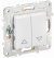 IEK SKANDY Выключатель жалюзи 10А SK-V12W арктический белый , SK-V15-0-10-K01