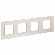 SKANDY Рамка 4-местная SK-F24Sh стекло шампань , SK-M42-G-K37