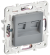 IEK SKANDY Розетка компьютерная двойная RJ45 кат.6 SK-K04Gr серый , SK-K20-2-K03