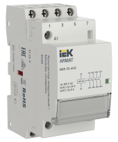 ARMAT Контактор модульный KMR 25А 230В AC 4НО IEK, AR-KMR10-025-40-230 ARMAT Контактор модульный KMR 25А 230В AC 4НО IEK, AR-KMR10-025-40-230