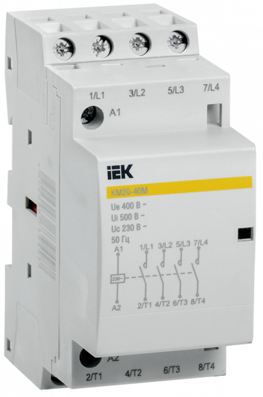 IEK Контактор модульный КМ20-40М AC IEK, MKK11-20-40