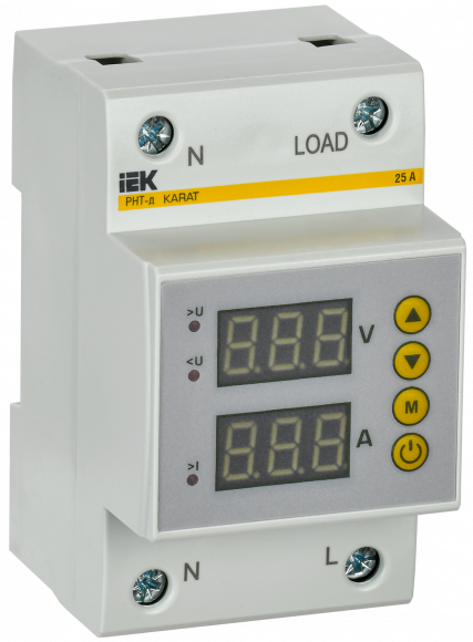 IEK Реле напряжения и тока РНТ-д однофазное 54мм 25А IEK, IVC31-1-25