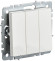 IEK BRITE Выключатель 3-клавишный 10А ВС10-3-0-БрБ белый, BR-V30-0-10-K01-PRO