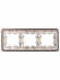 IEK BRITE Рамка 3-местная РУ-3-1-Бр металл коричневый RE AL IEK, BR-M32-M-21-K30 IEK BRITE Рамка 3-местная РУ-3-1-Бр металл коричневый RE AL IEK, BR-M32-M-21-K30