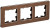 IEK BRITE Рамка 3-местная РУ-3-1-Бр металл коричневый RE AL IEK, BR-M32-M-21-K30
