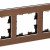 BRITE Рамка 3-местная РУ-3-1-Бр металл коричневый RE AL IEK, BR-M32-M-21-K30