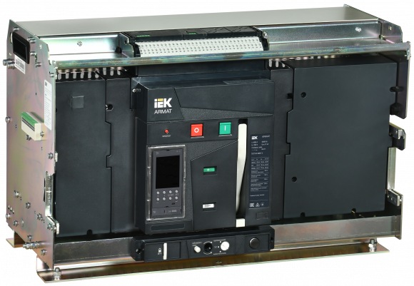 IEK ARMAT AR-A6X TD40 3P W HR Выключатель автоматический воздушный 150кА расцепитель TD 4000А 3P выдвижной с аксессуарами ~220-240В: реле отключения, реле включения, моторный привод IEK, AR-ACB-3VH-150-4000A-TDCF