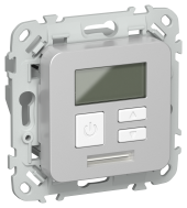 FLITE Термостат электронный с дисплеем 16А Т-ФлА алюминий IEK, FI-RT11-K47