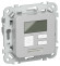 IEK FLITE Термостат электронный с дисплеем 16А Т-ФлА алюминий IEK, FI-RT11-K47