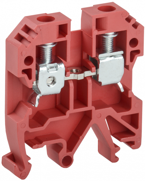 IEK Клемма винтовая КВИ-6мм2 красная IEK, YZN30-006-K04