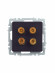 IEK BRITE Аудиорозетка 4-местная РА10-БрЧ черный IEK, BR-S40-K02 IEK BRITE Аудиорозетка 4-местная РА10-БрЧ черный IEK, BR-S40-K02