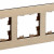 BRITE Рамка 3-местная РУ-3-1-Бр металл шампань RE AL IEK, BR-M32-M-21-K37