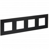 SKANDY Рамка 4-местная SK-F34Bl металл черный , SK-M42-M-K02
