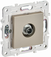 SKANDY Розетка TV проходная SK-A17Sh шампань , SK-A10-P-K37