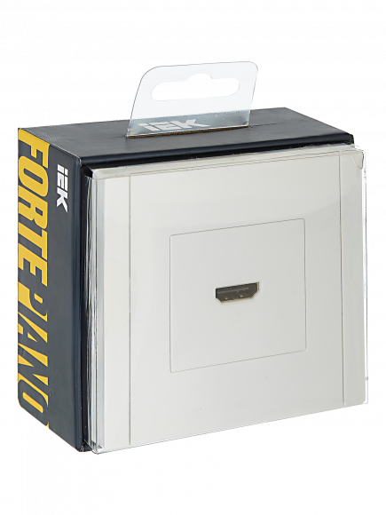 IEK FORTE&PIANO Розетка HDMI FP240 белый , FP-H10-K01