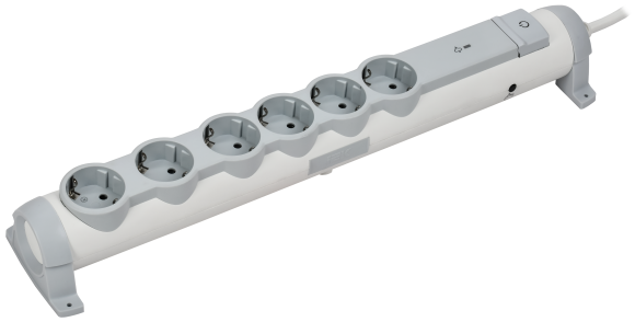 IEK COMFORT Фильтр сетевой СФ-06К 16А 3м 3х1,5мм2 белый IEK, 694697