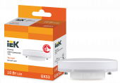 Лампа светодиодная T75 таблетка 10Вт 230В 3000К GX53 IEK, LLE-T80-10-230-30-GX53
