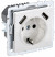 IEK BRITE Розетка 1-местная с заземлением с защитными шторками 16А с USB A+A 5В 2,1А РЮш10-1-БрБ белый , BR-R14-16-U21-D21-K01