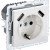 BRITE Розетка 1-местная с заземлением с защитными шторками 16А с USB A+A 5В 2,1А РЮш10-1-БрБ белый IEK, BR-R14-16-U21-D21-K01