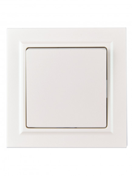 IEK BRITE Выключатель 1-клавишный 10А в сборе ВСР10-1-0-БрЖ жемчуг , BR-V10-0-10-K36-F