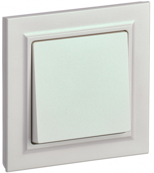 IEK BRITE Выключатель 1-клавишный 10А в сборе ВСР10-1-0-БрЖ жемчуг IEK, BR-V10-0-10-K36-F