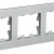 BRITE Рамка 3-местная РУ-3-1-Бр металл алюминий RE AL IEK, BR-M32-M-21-K47