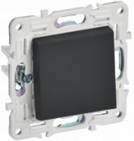 SKANDY Выключатель 1-клавишный перекрестный 10А SK-V03G графит , SK-V13-0-10-K53