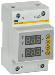 Реле напряжения и тока РНТ-д однофазное 54мм 63А IEK, IVC31-1-63