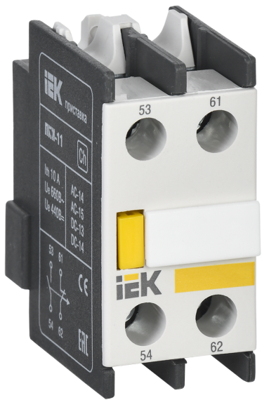 IEK Приставка ПКИ-11 дополнительные контакты 1NO+1NC IEK, KPK10-11 IEK Приставка ПКИ-11 дополнительные контакты 1NO+1NC IEK, KPK10-11