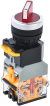 IEK Переключатель D8-11XD2 на 2 положения 1NO+1NC с подсветкой красный IEK, BSW30-11XD2-3-14-2-K04