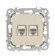 IEK FLITE Розетка 2-местная компьютерная RJ45 категория 5Е UTP РК5е-2-0-ФлСл сливочный IEK, FI-K22-1-K86