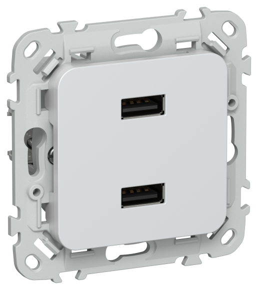 IEK FLITE Розетка USB A+A 3,1А РЮ-2-ФлЖ жемчуг IEK, FI-U21-D31-K36