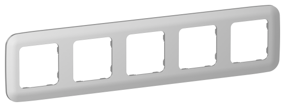 IEK FLITE Рамка 5-местная РУ-5-А-ФлА алюминий IEK, FI-M52-31-20-K47