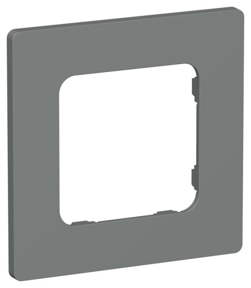 IEK FLITE Рамка 1-местная РУ-1-К-ФлМА мокрый асфальт IEK, FI-M12-32-20-K80, Classic