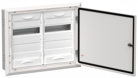 IEK TITAN 5 Корпус металлический ЩРв-48 (2х24) 505х625х130мм IP31 белый (одна дверь) IEK, TI5-50-V-2X024-31